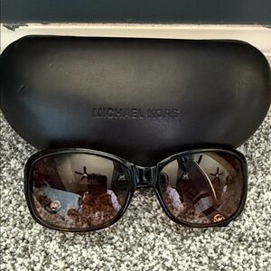 Michael Kors Black and Brown Sunglasses